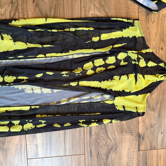 3 Piece NWOT Tropical Vacation Bikini Resort Wear set or Festival wear Y2K MED - Picture 7 of 10